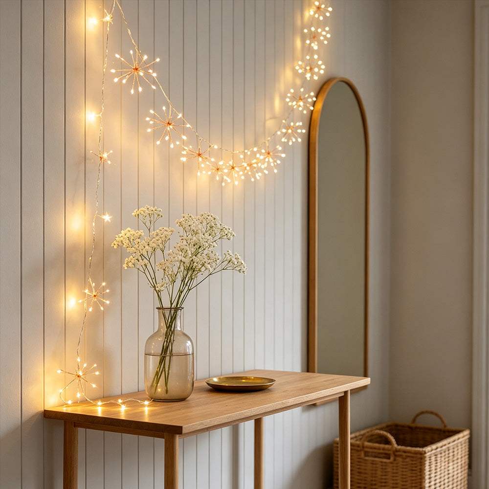 Firework Curtain Lights for Halloween spooky home decoration