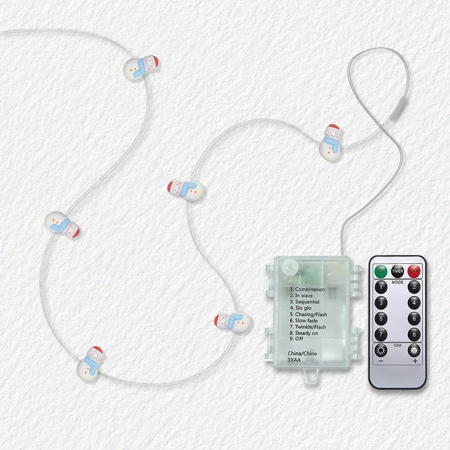 Snowman Fairy Lights - Jcfyoo Lights