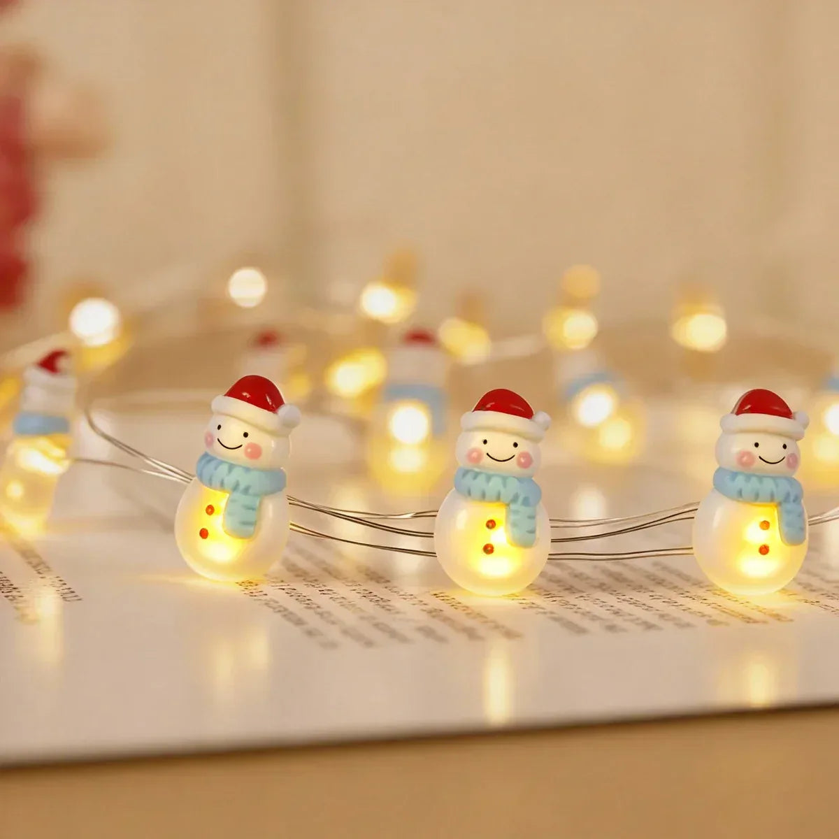 Snowman Fairy Lights - Jcfyoo Lights