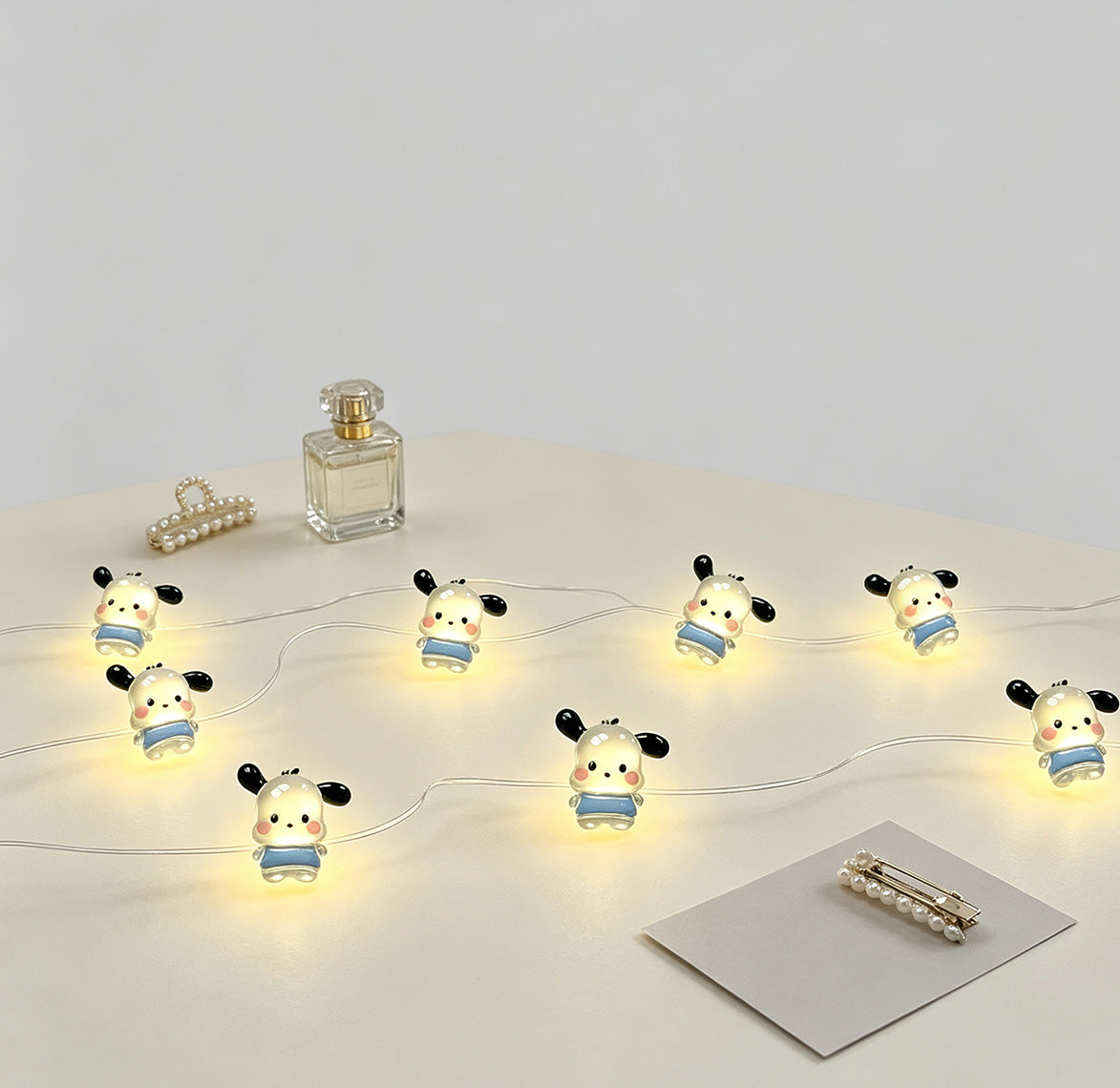 Blue Puppy Fairy Lights