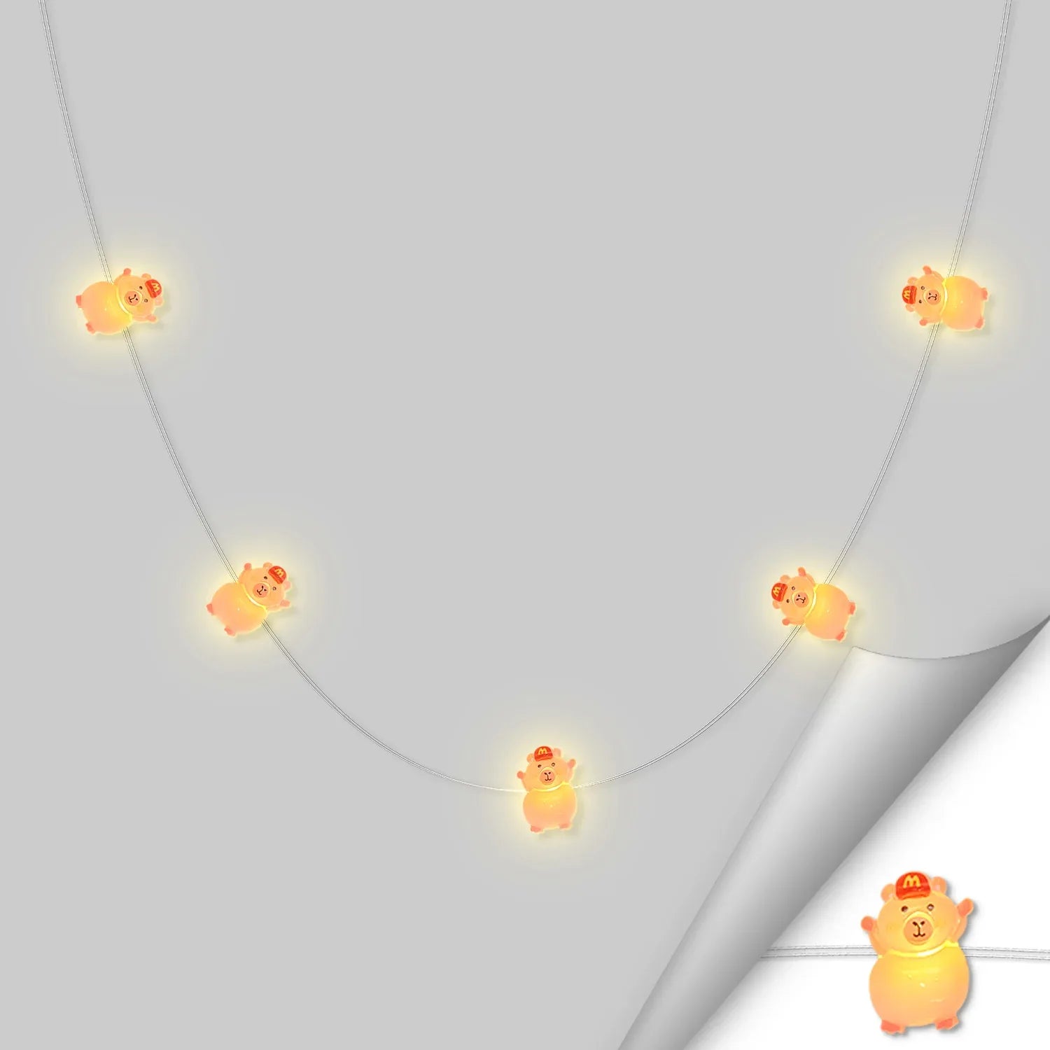 M Hat Pig Fairy Lights - Jcfyoo Lights