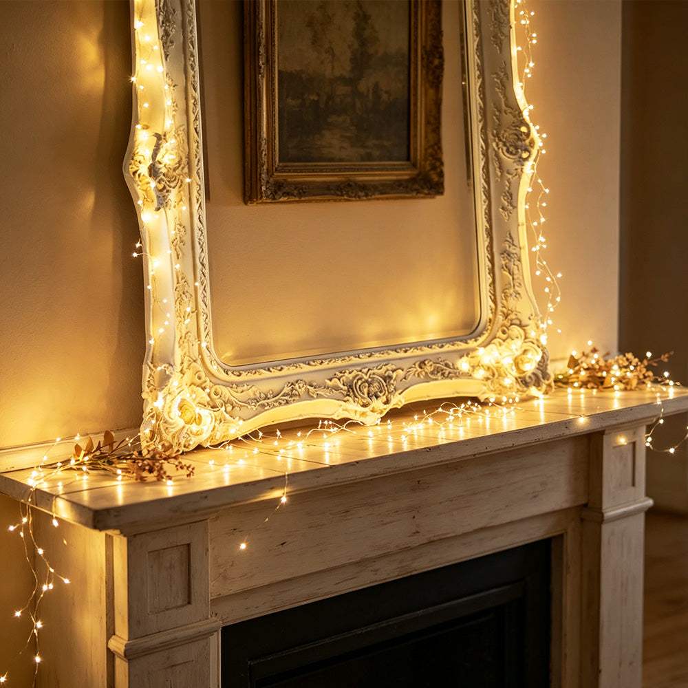 Silver Wire Firecracker Fairy Lights