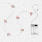 Sleepy Kitten Fairy Lights with 3AA battery pack option
