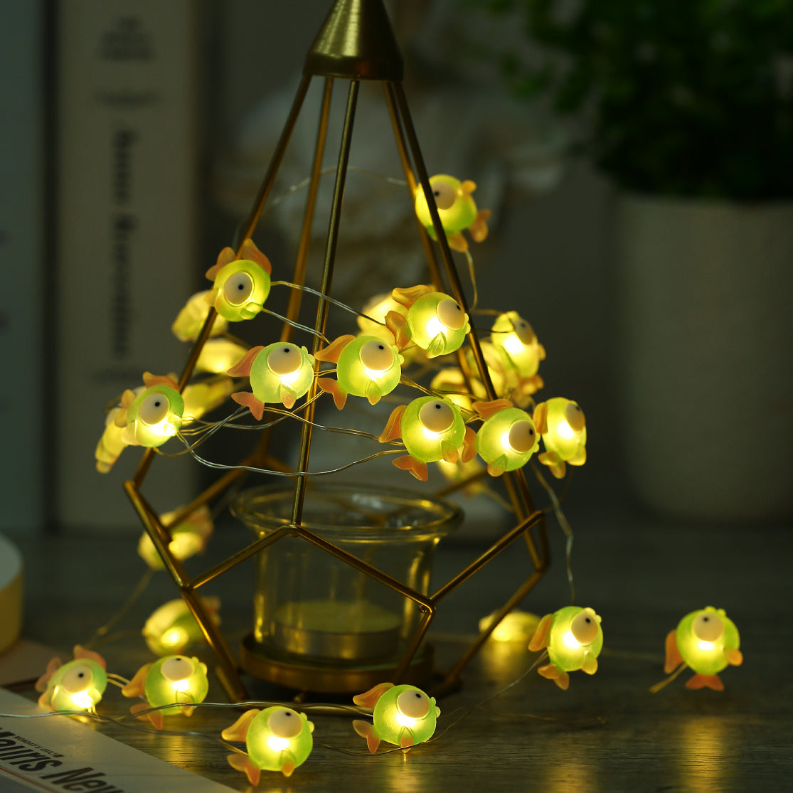 Green Fish Fairy Lights 10ft 30 LED