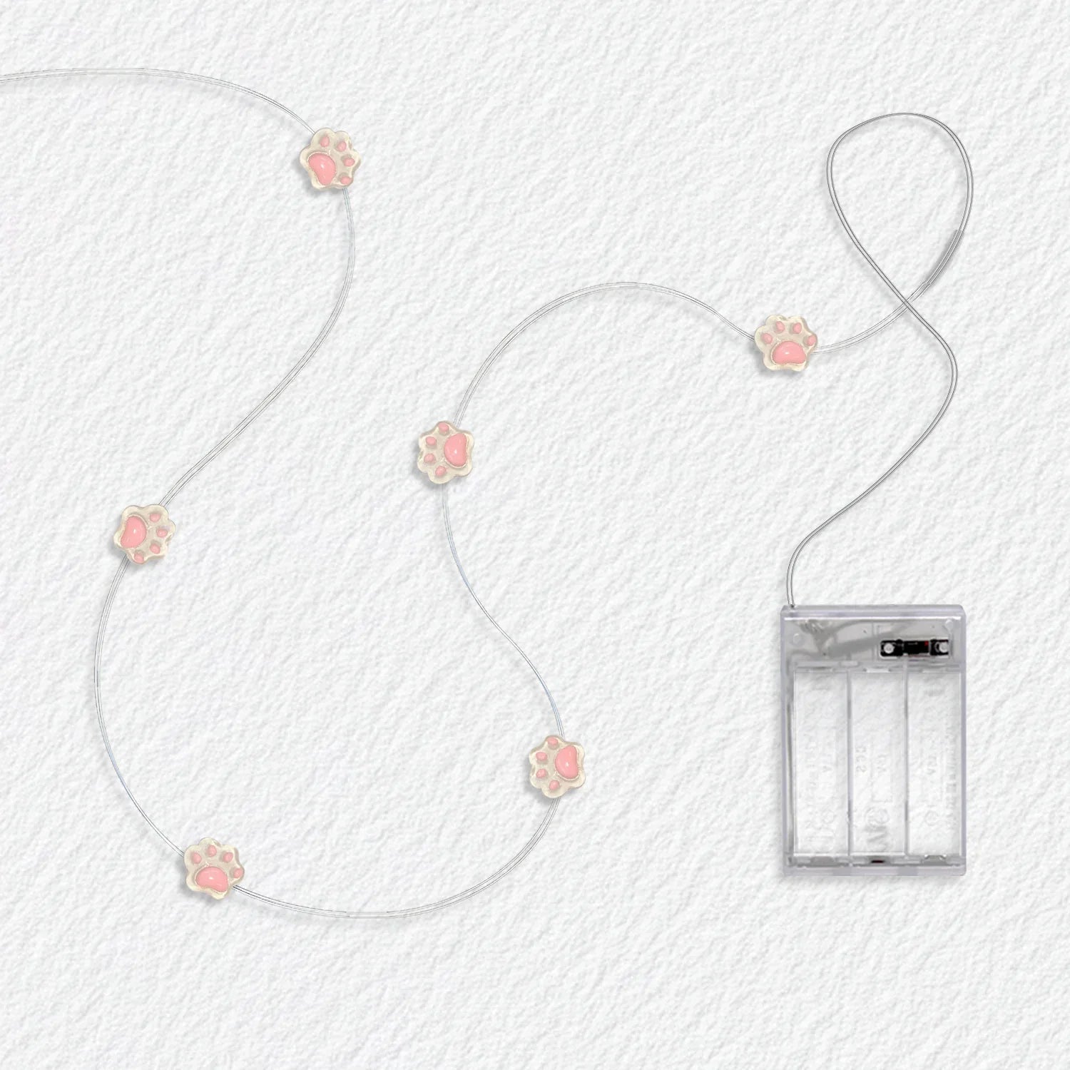 Pink Bear Paw Fairy Lights - Jcfyoo Lights