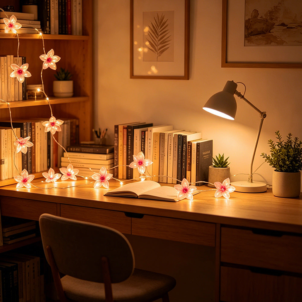 Pink Flower Fairy Lights