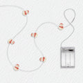 Red Scarf Snowman Fairy Lights - Jcfyoo Lights