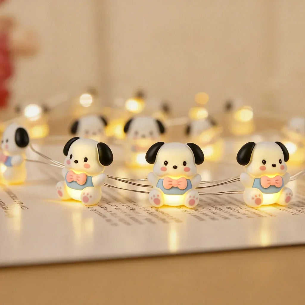 Bow Tie Dog Fairy Lights - Jcfyoo Lights
