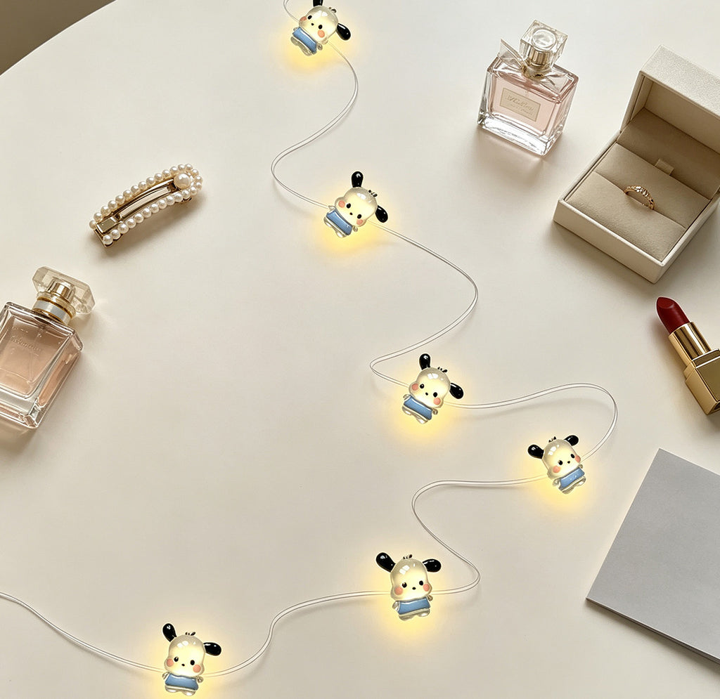 Blue Puppy Fairy Lights
