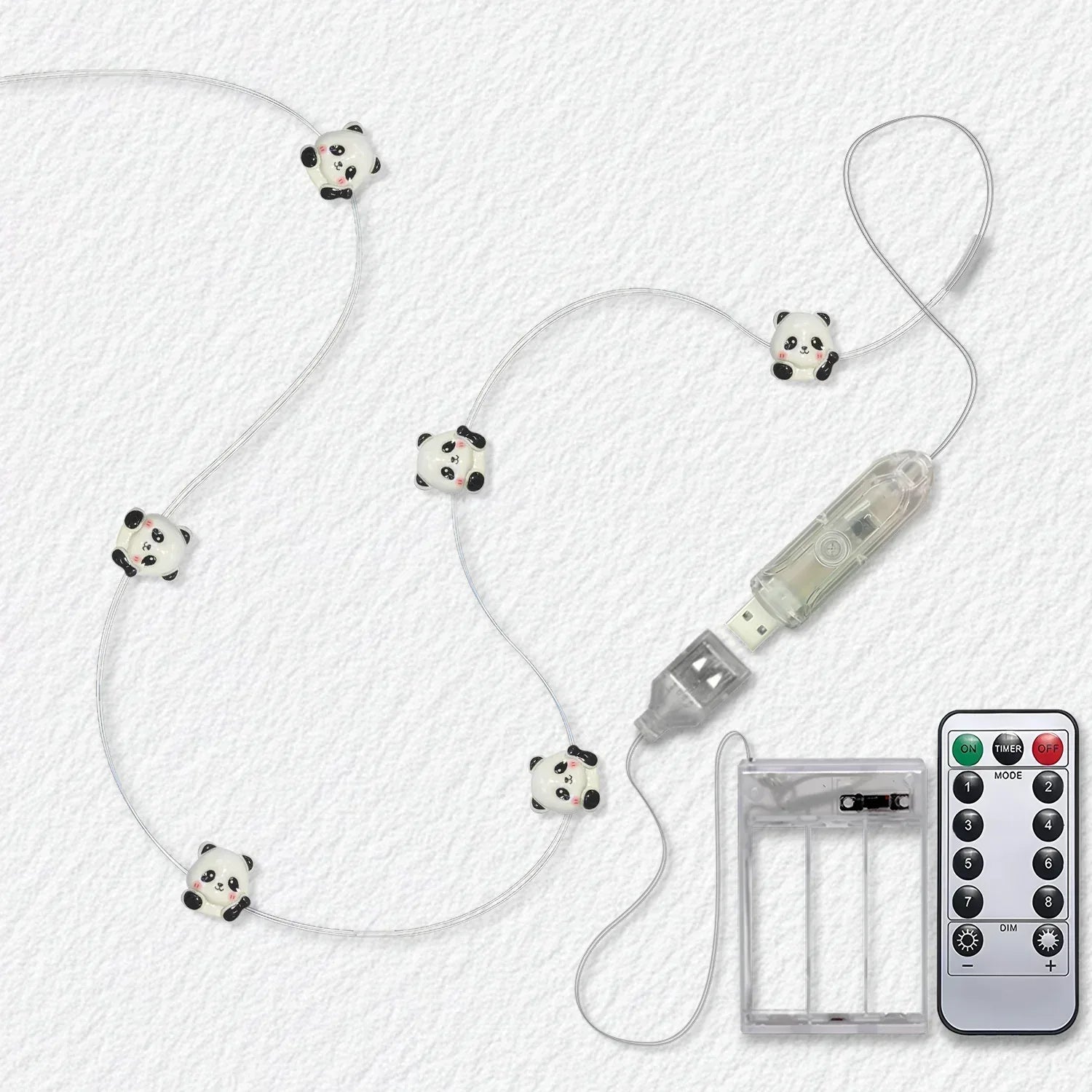 Waving Panda Fairy Lights - Jcfyoo Lights