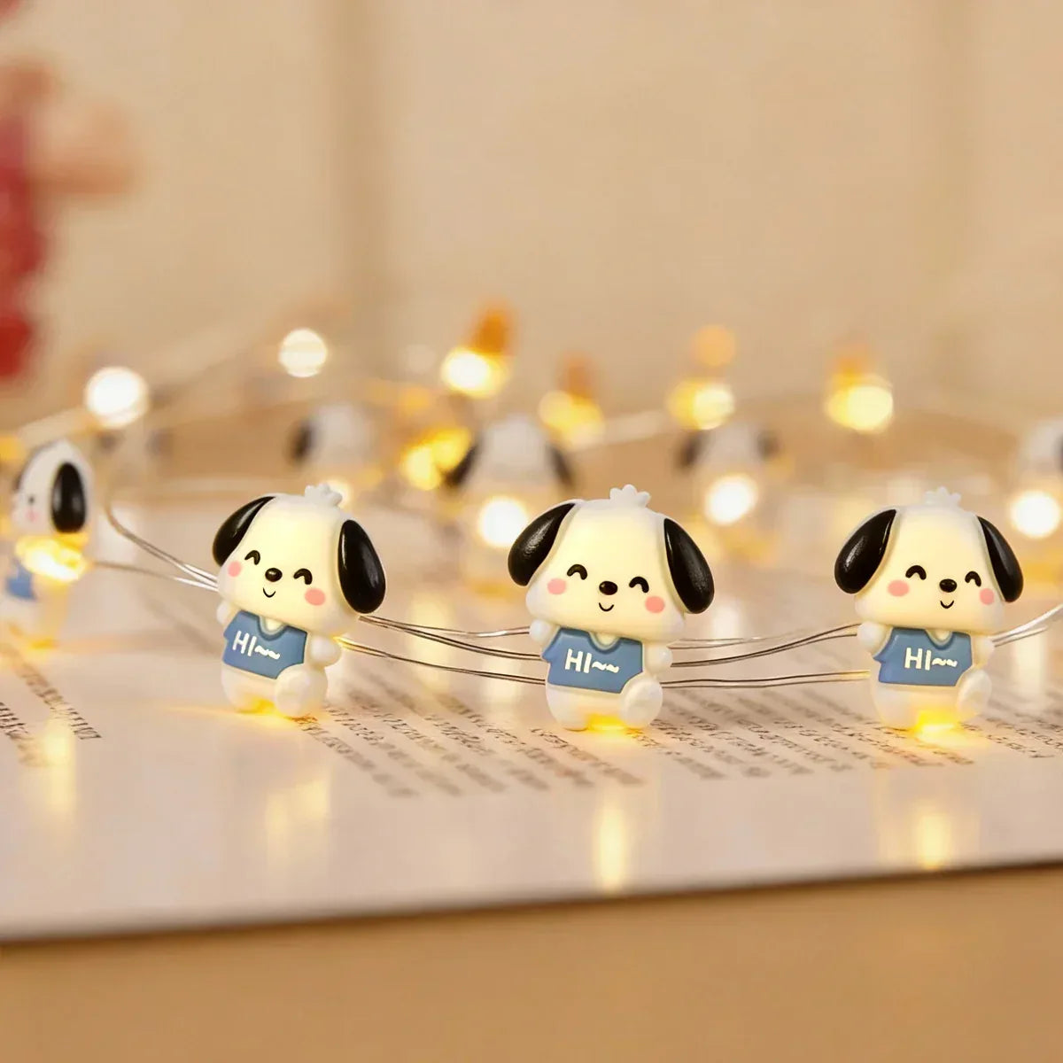 Smiling Dog Fairy Lights - Jcfyoo Lights