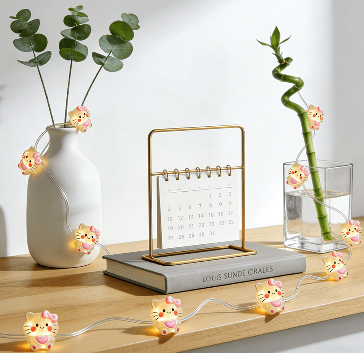 Sleepy Kitten Fairy Lights 10ft 30 LED