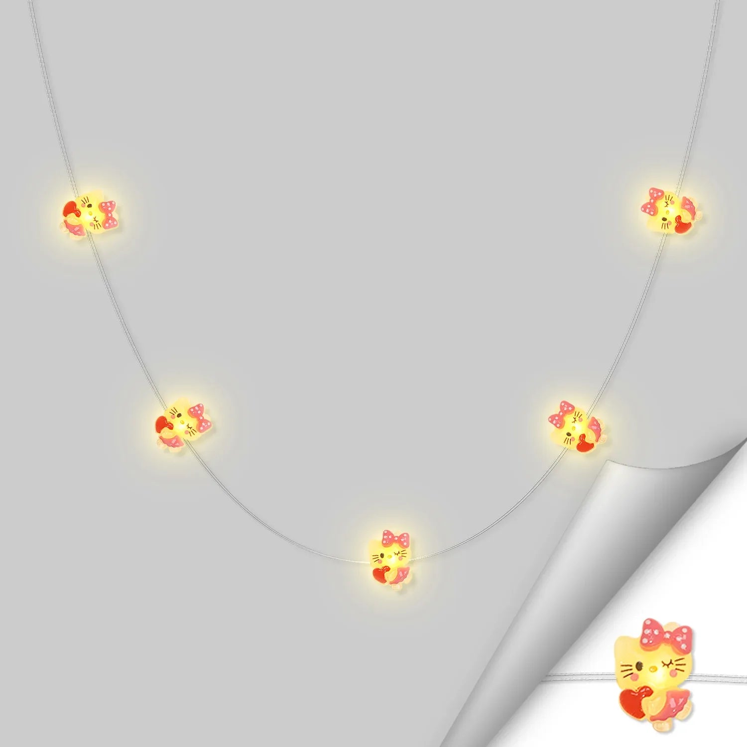 Heart Bow Tie Cat Fairy Lights - Jcfyoo Lights