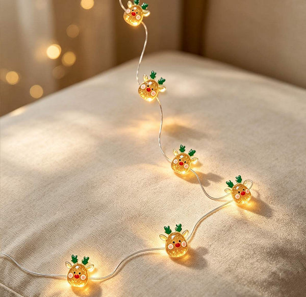Rudolph Reindeer Fairy Lights 10ft 30 LED
