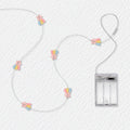 Rainbow Star fairy lights with 3AA battery pack option