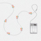 Rainbow Star fairy lights with 3AA battery pack option