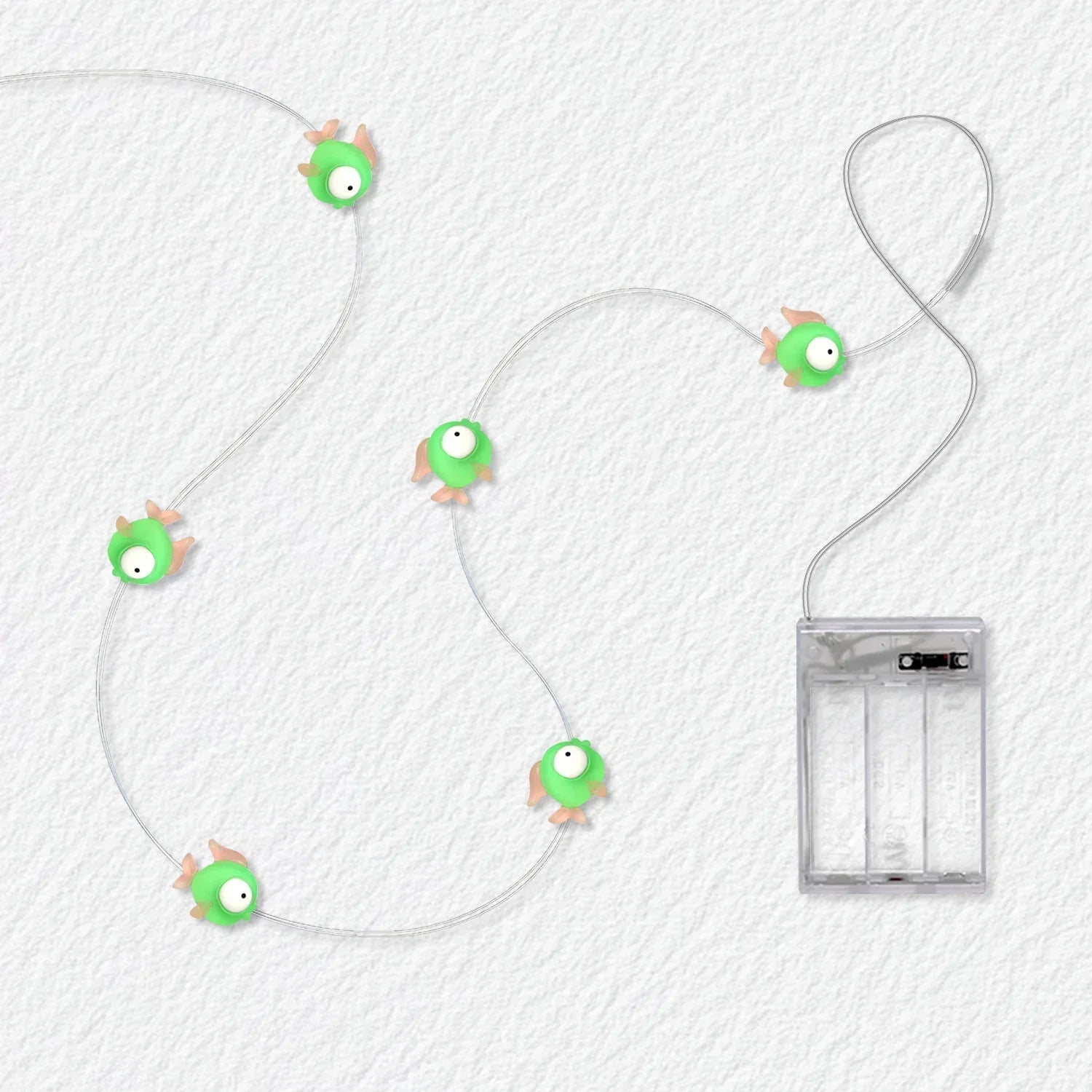 Green Fish Fairy Lights - Battery Powered - Jcfyoo Lights