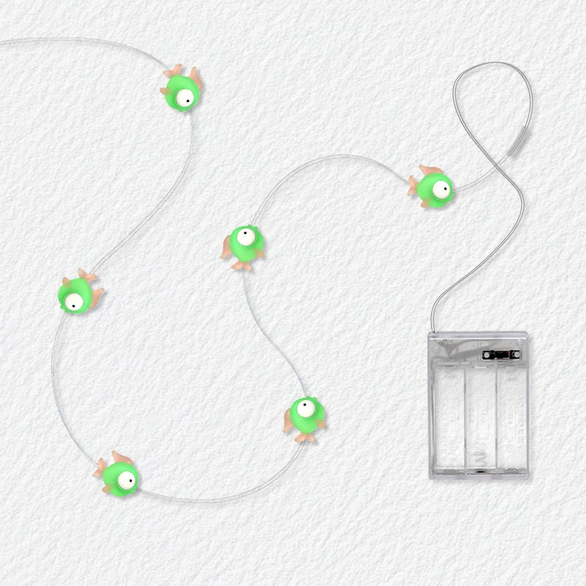 Green Fish Fairy Lights - Battery Powered - Jcfyoo Lights