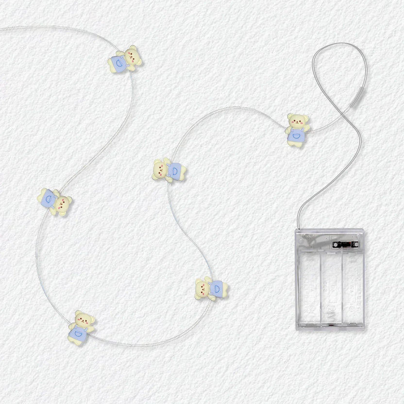 Blue Dress Bear Fairy Lights - Jcfyoo Lights