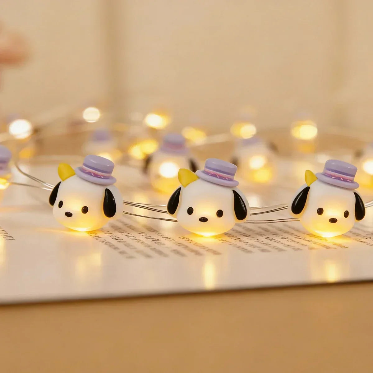 Blue Hat Dog Fairy Lights - Jcfyoo Lights