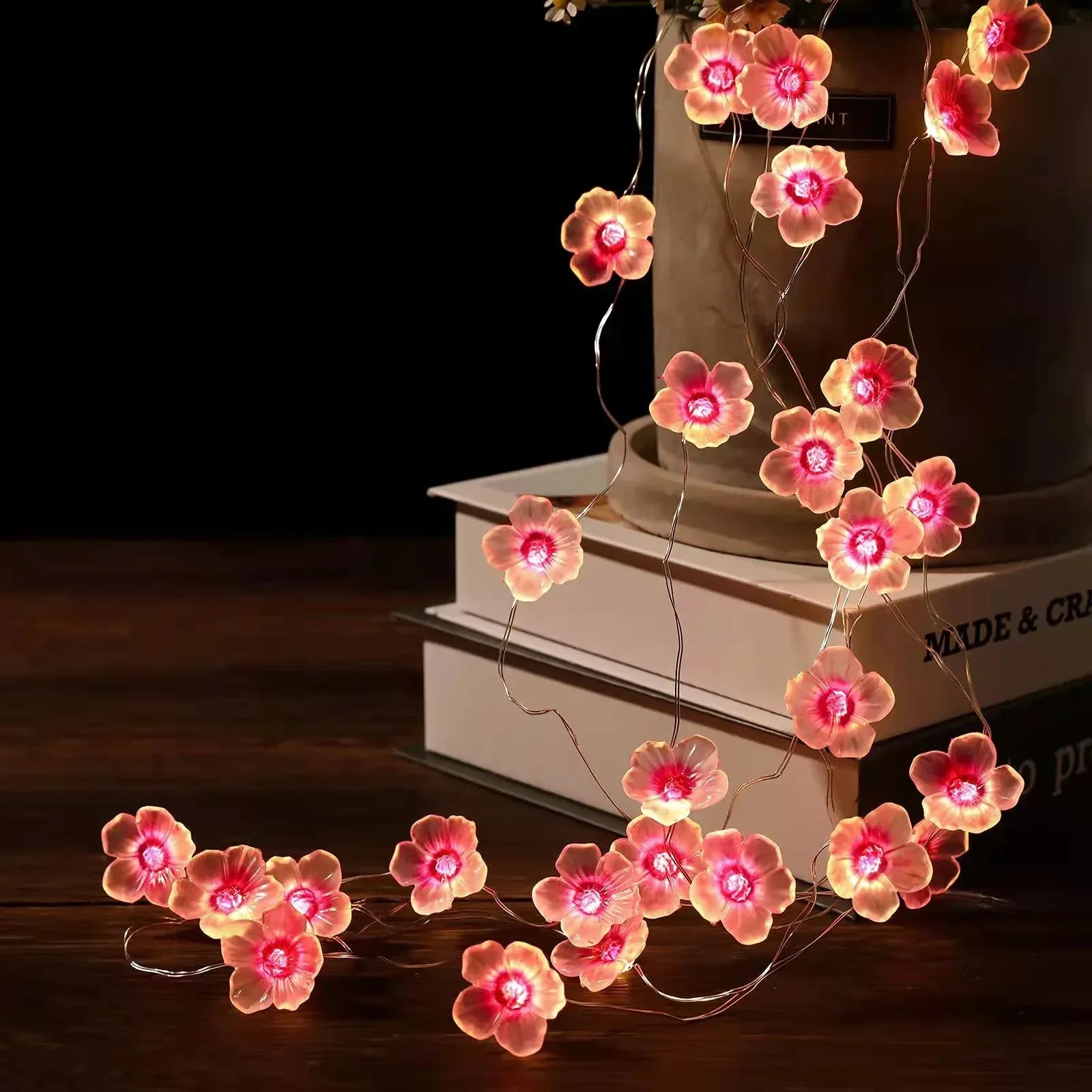 Cherry Blossom Fairy Lights - Battery Powered - Jcfyoo Lights