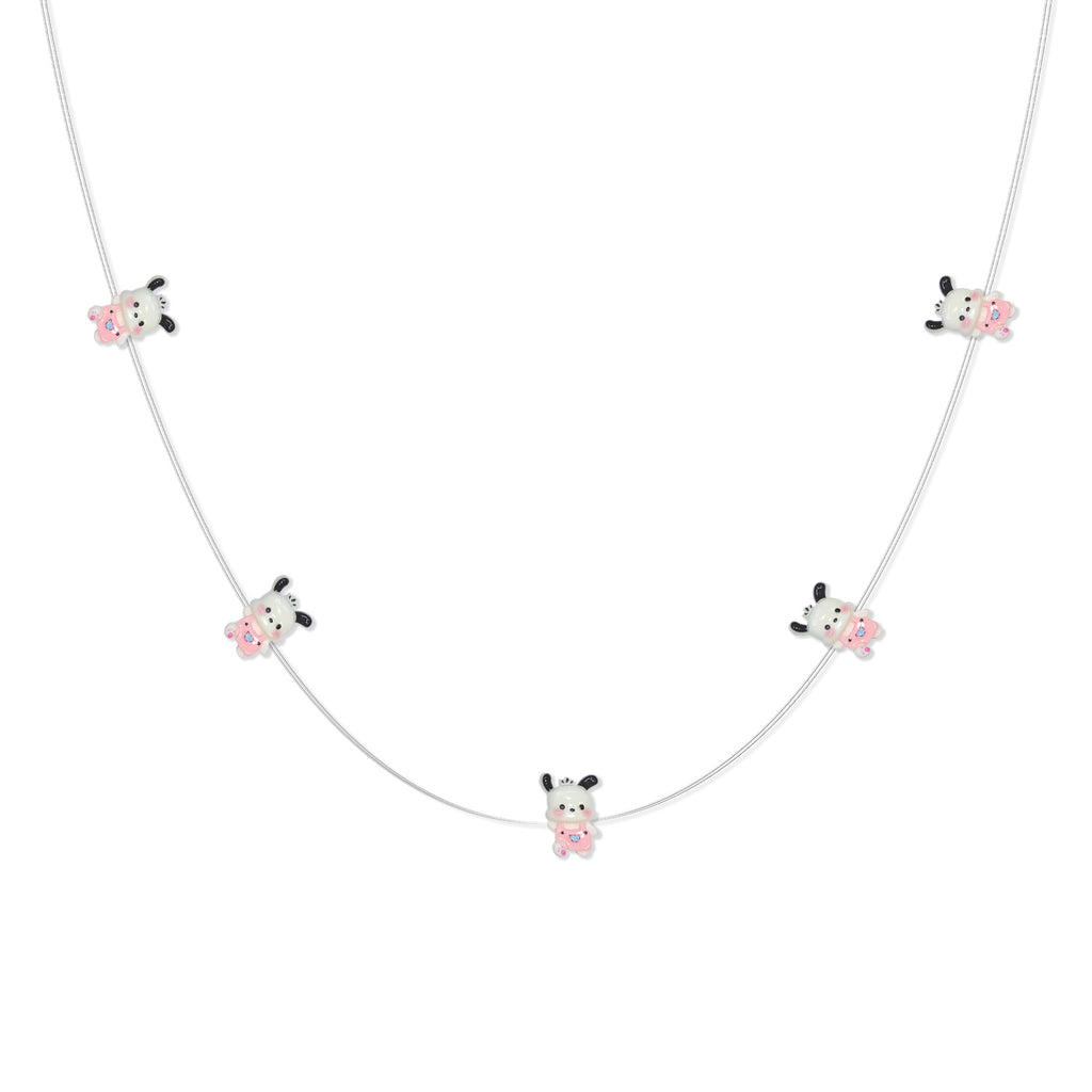 Close-up of Happy Dog LED decorations on flexible copper wire