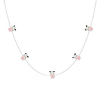 Close-up of Happy Dog LED decorations on flexible copper wire