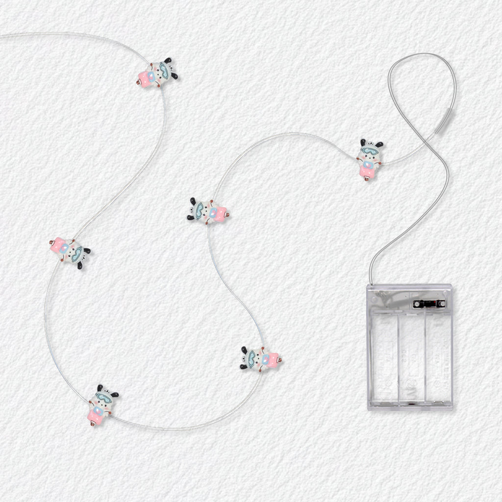 Bicycle Riding Dog fairy lights with 3AA battery pack option