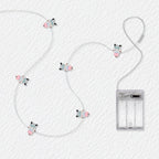 Bicycle Riding Dog fairy lights with 3AA battery pack option