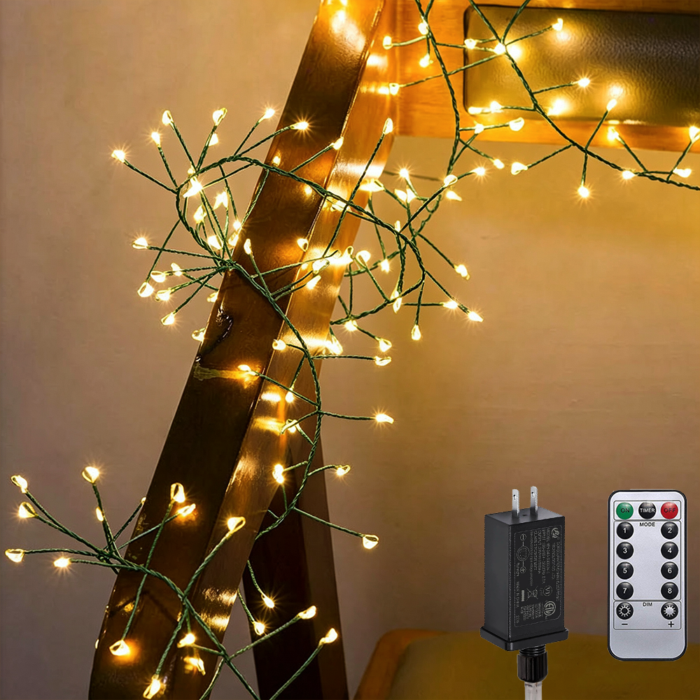 Green Wire Firecracker Fairy Lights