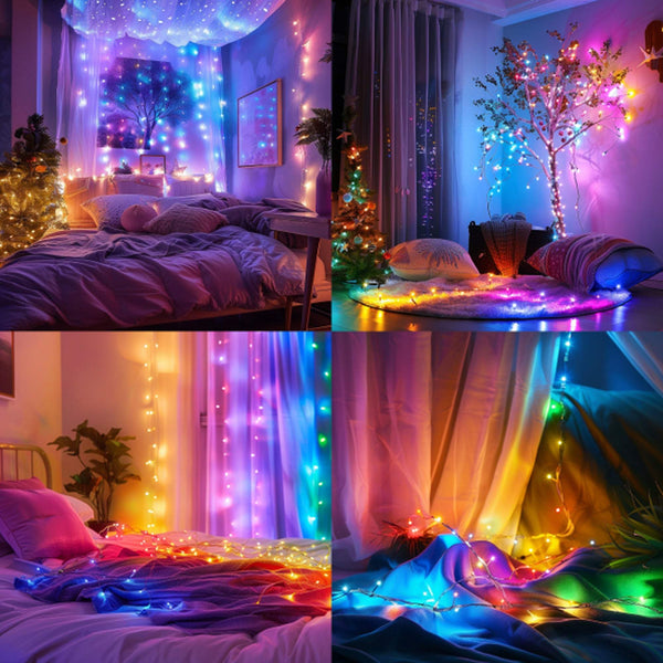 Bluetooth RGB String Lights with Remote