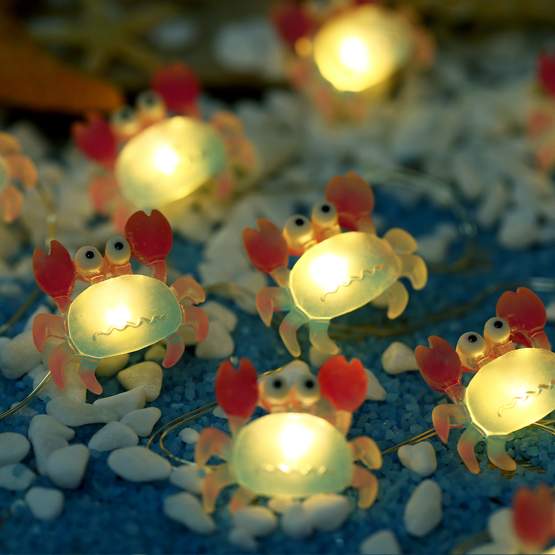 Crab Fairy Lights 10ft 30 LED