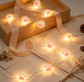 Pink Bear Paw Fairy Lights 10ft 30 LED