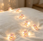 Pink Heart Bear Fairy Lights