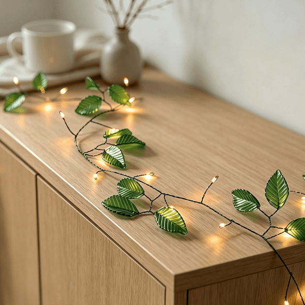 Green Leaf Firecracker Fairy Lights