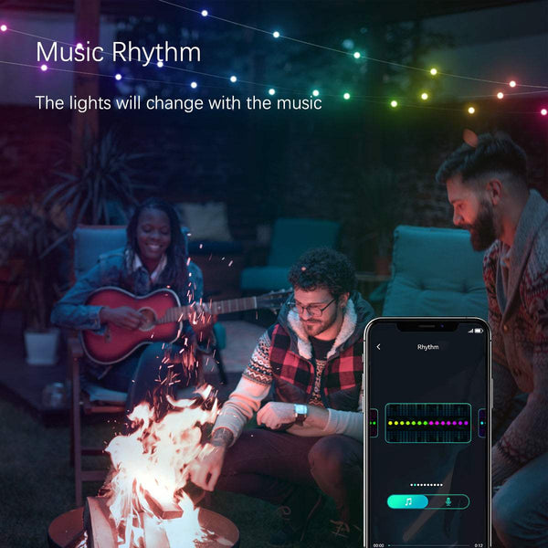 Bluetooth RGB String Lights with Remote