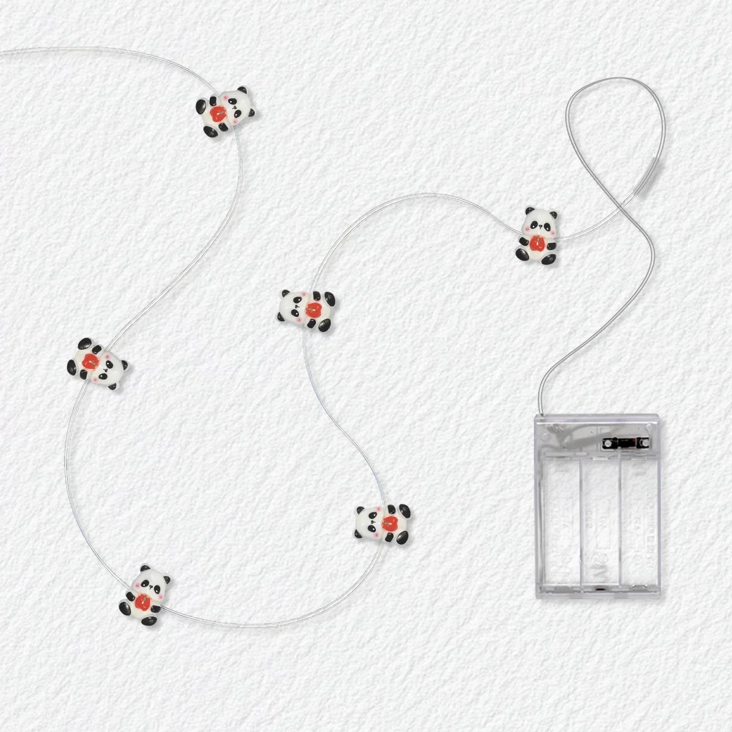 Panda Holding Apple Fairy Lights - Jcfyoo Lights