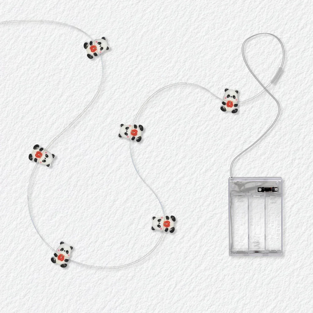 Panda Holding Apple Fairy Lights - Jcfyoo Lights