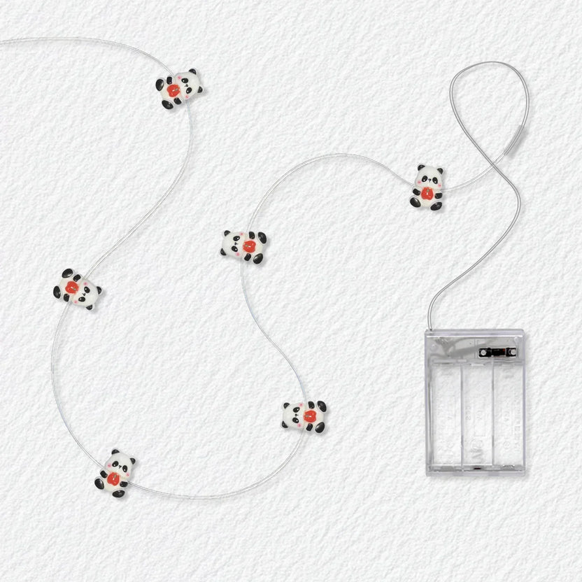 Panda Holding Apple Fairy Lights - Jcfyoo Lights