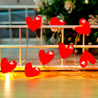 Red Heart Fairy Lights 10ft 30 LED