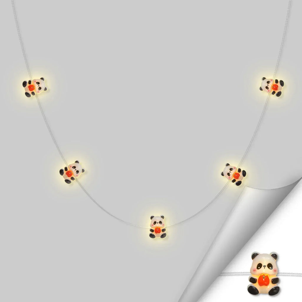 Panda Holding Apple Fairy Lights - Jcfyoo Lights