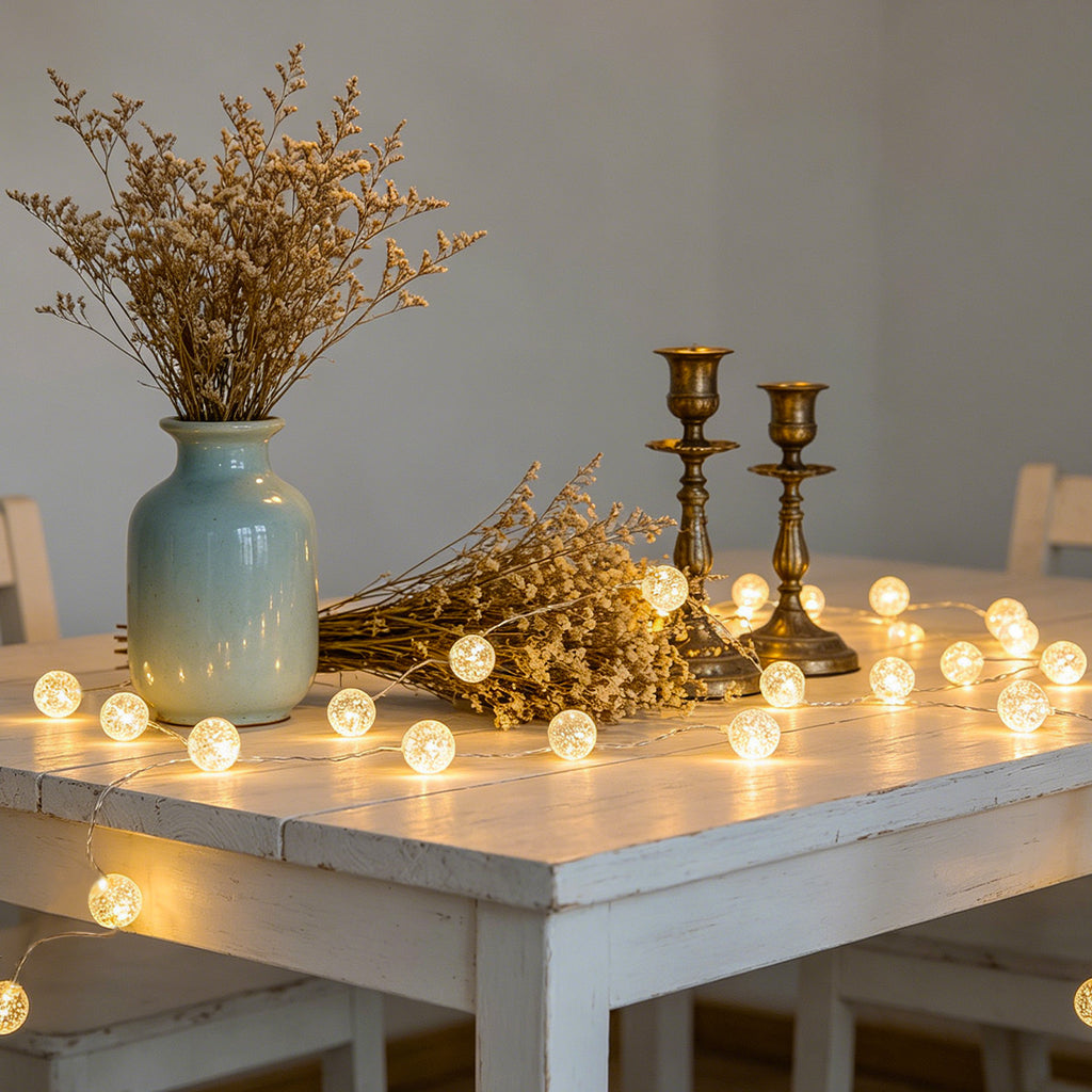 Crackle Ball String Lights