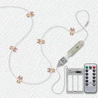 Reindeer Fairy Lights 10ft 30 LED - Battery Operated String Lights