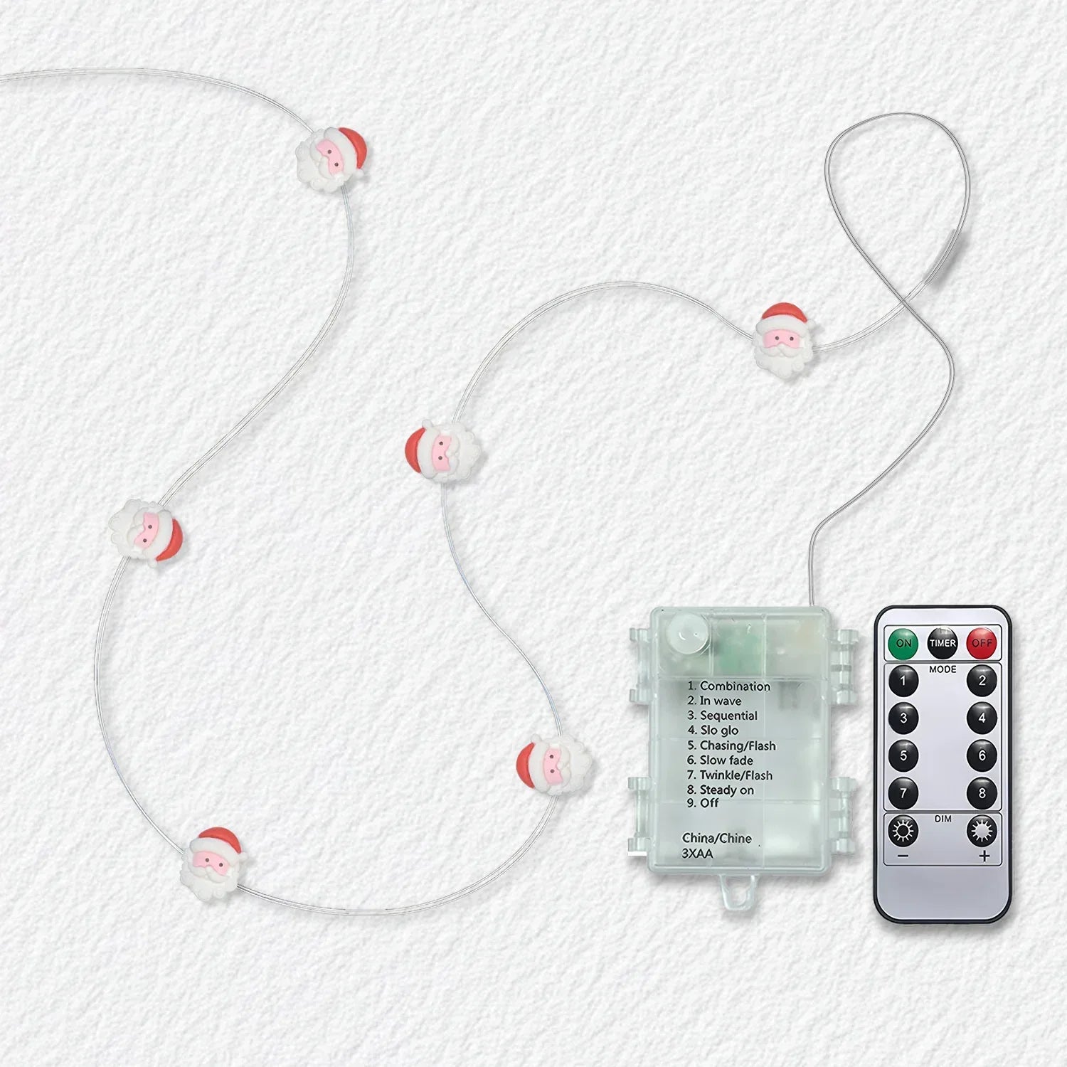 Santa Claus Fairy Lights - Battery Powered - Jcfyoo Lights