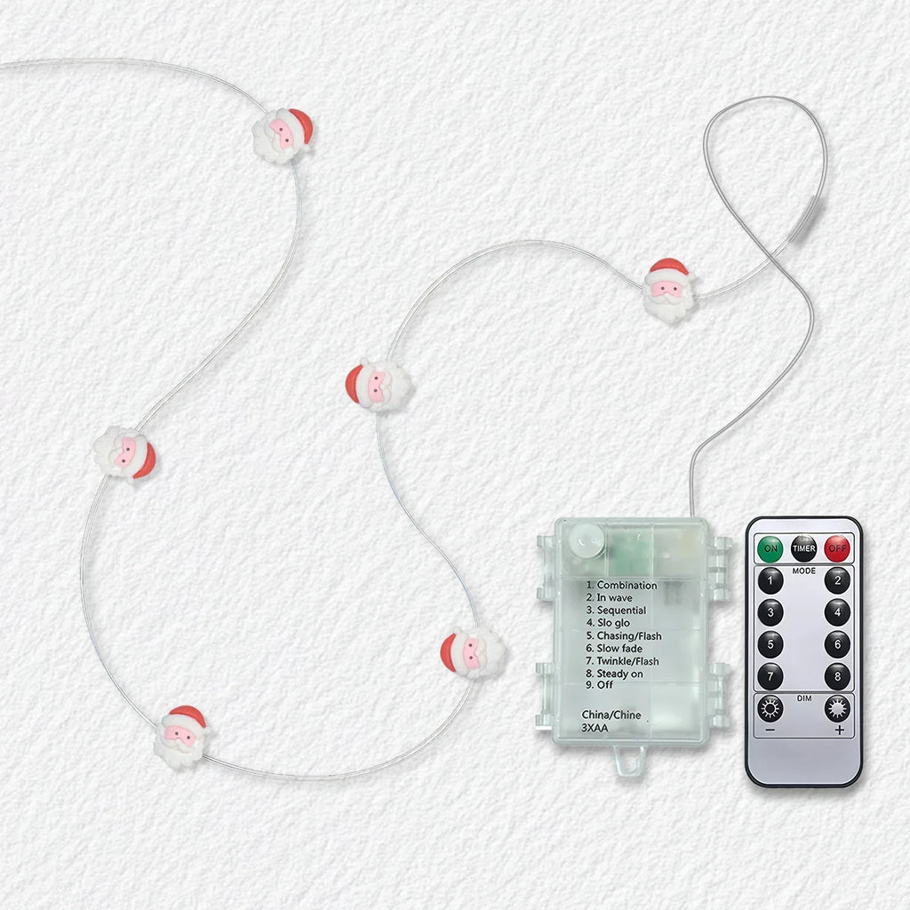 Santa Claus Fairy Lights - Battery Powered - Jcfyoo Lights