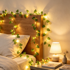 Monstera Leaf String Lights, 33 ft 100 Warm White LEDs