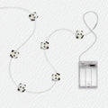 Waving Panda Fairy Lights - Jcfyoo Lights