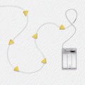 Cheese fairy lights with 3AA battery pack option