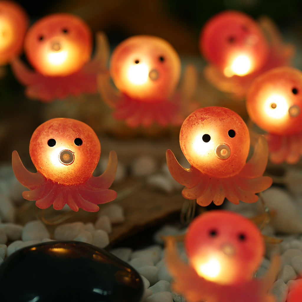 Octopus Fairy String Lights 10ft 30 Warm White LED