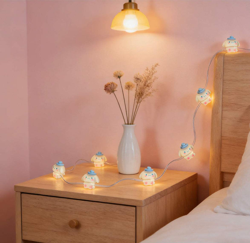 Blue Hat Puppy Fairy Lights 10ft 30 LED